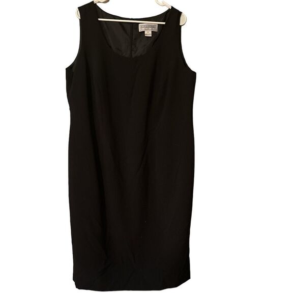 Jessica Howard Black Sleeveless Dress Plus Size 18W 41” long - Picture 1 of 6